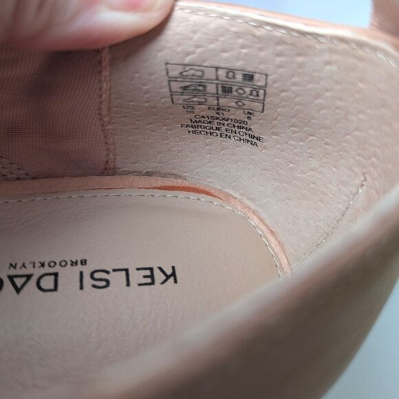 NWOB Kelsi Dagger Blush Pink Tweed & Leather Lace Up Pointed Toe Oxfords 10 - Picture 10 of 10